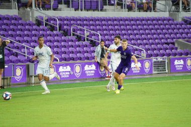 Orlando City SC, 19 Haziran 2019 Çarşamba günü Orlando 'daki Exploria Stadyumu' nda düzenlenen ABD Açık Kupası sırasında New England Devrimi 'ne ev sahipliği yaptı. 