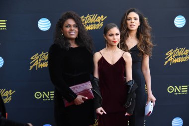 24 Mart 2018 Cumartesi günü Las Vegas 'taki Orleans Resort' ta düzenlenen 33. Yıldız Ödülleri Kırmızı Halı sırasında ünlüler.