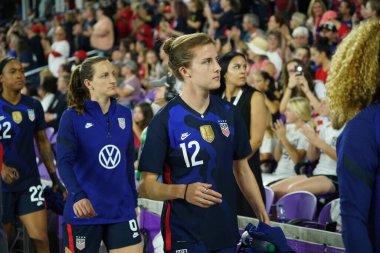 5 Mart 2020 'de Orlando Florida' daki Exploria Stadyumu 'nda düzenlenen 2020 SheBelieves Kupası' nda ABD - İngiltere Karşılaşması 