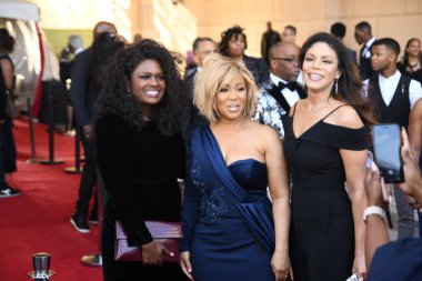 24 Mart 2018 Cumartesi günü Las Vegas 'taki Orleans Resort' ta düzenlenen 33. Yıldız Ödülleri Kırmızı Halı sırasında ünlüler.