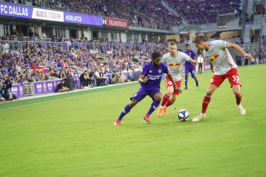 Orlando City 21 Temmuz 2019 tarihinde Florida, Orlando 'da Exploria Stadyumu' nda New York Red Bulls 'a ev sahipliği yaptı..