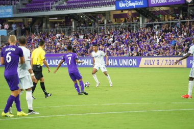 Orlando City SC, 19 Haziran 2019 Çarşamba günü Orlando 'daki Exploria Stadyumu' nda düzenlenen ABD Açık Kupası sırasında New England Devrimi 'ne ev sahipliği yaptı. 