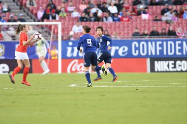 Japonya, İngiltere 'ye karşı Raymond James Stadyumu' nda 5 Mart 2019 'da Tampa Florida' da.