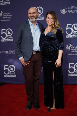 15 Ekim 2019 'da Nashville, Tennessee' deki Linbscome Üniversitesi 'nde verilen 50. GMA Dove Ödülleri sırasında kırmızı halı. 