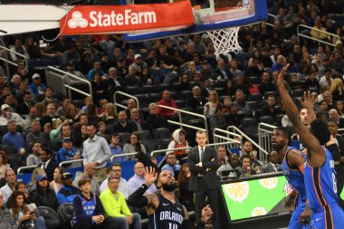 Orlando Magic 29 Ocak 2019 'da Orlando Florida' daki Amway Center 'da OklahomaCity Thunder' a ev sahipliği yaptı.