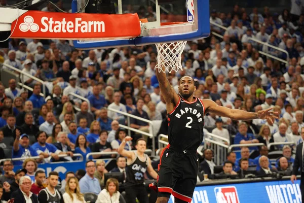 Orlando Magic Hosts Toronto Rapters Během Prvního Kola Play Nba — Stock fotografie