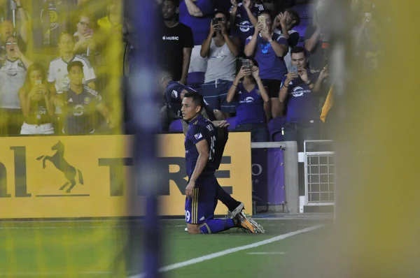 Orlando City Recebe Revolução Nova Inglaterra Orlando City Stadium Orlando — Fotografia de Stock