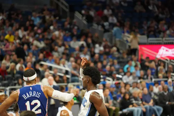 Orlando Magic Värd För Philadelphia 76Ers Amway Arena Orlando Florida — Stockfoto