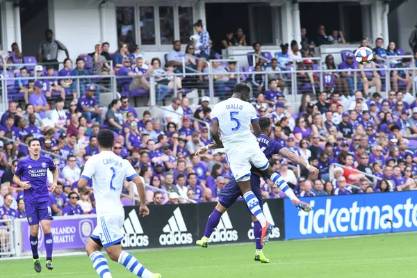 Orlando City Organizuje Montreal Impact Stadionie Orlando City Stadium Orlando — Zdjęcie stockowe