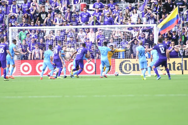 Orlando City Host New York City Orlando City Stadium Orlando - Stock-foto