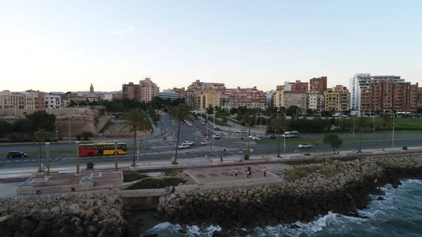 Una Hermosa Vista Ciudad Atardecer — Foto de Stock