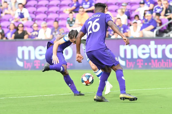 Orlando City Acoge Montreal Impact Orlando City Stadium Orlando Florida —  Fotos de Stock