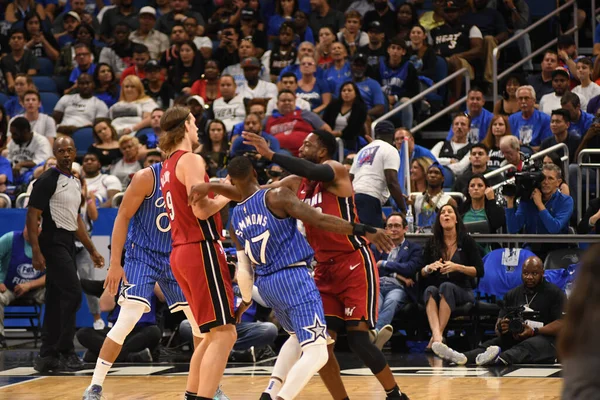 Orlando Magic Recebe Miami Heat Amway Center Orlando Florida Outubro — Fotografia de Stock