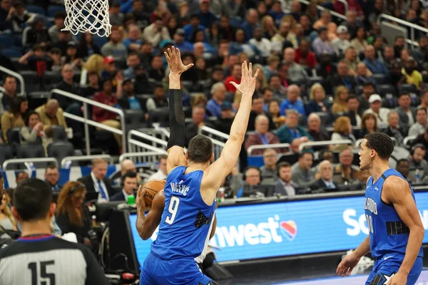 Orlando Magic Φιλοξενεί Clippers Στο Amway Center Στο Ορλάντο Φλόριντα — Φωτογραφία Αρχείου