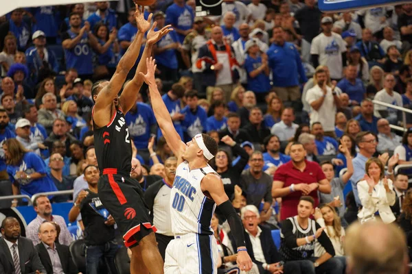 Orlando Magic Hospeda Toronto Rapters Durante Playoff Nba Amway Arena — Fotografia de Stock