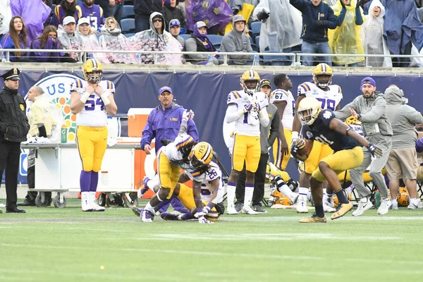 Notre Dame Face Lsu Citrus Bowl Camping World Stadium Orlando — Stock Photo, Image