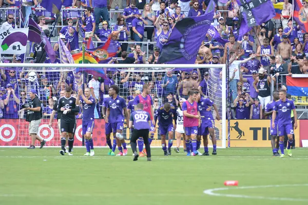 Orlando City Gospodarzem Galaxy Citrus Bowl Orlando Florydzie Dniu Kwietnia — Zdjęcie stockowe