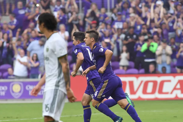 Orlando City Φιλοξενεί Portland Timbers Στο Exploria Stadium Στο Ορλάντο — Φωτογραφία Αρχείου