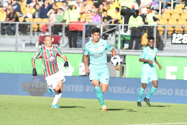 Fluminense Barcelona Florida Cup Spectrum Stadium Den Januari 2018 Orlando — Stockfoto