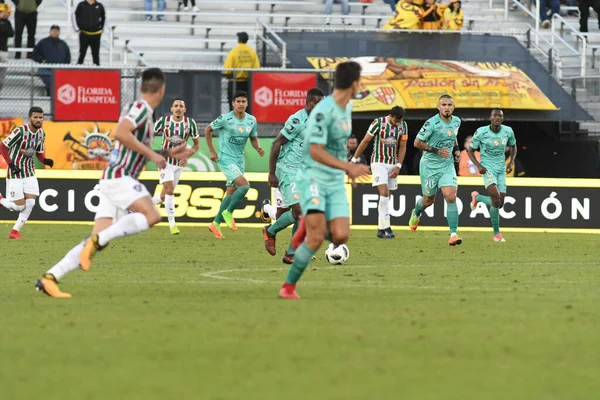 Fluminense Barcelona Florida Cup Spectrum Stadium January 2018 Orlando Florida — Stock Photo, Image