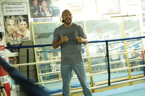 Boxer Keith One Time Thurman Durante Evento Stampa Presso Sua — Foto Stock