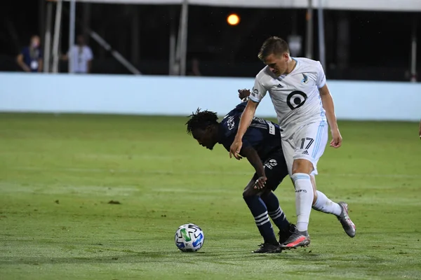 Mls Sırasındaki Minnesota United Ile Karşılaşan Kansas City Temmuz 2020 — Stok fotoğraf