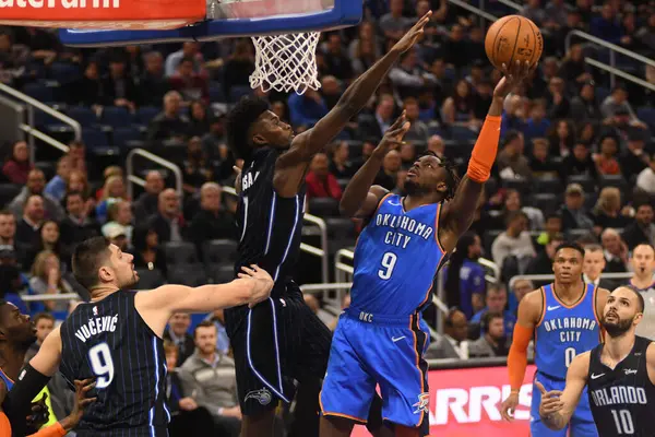 Orlando Magic Hostí Oklahomacity Thunder Amway Center Orlandu Floridě Ledna — Stock fotografie