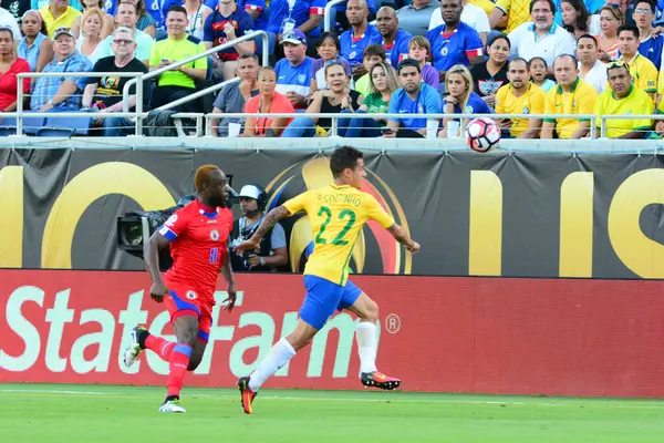 Brazil Face Haiti Copa America Centenario Orlando Florida Camping World — Stock Photo, Image