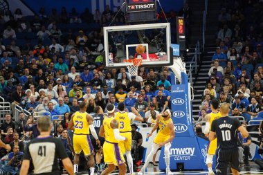 Orlando Magic 11 Aralık 2019 Çarşamba günü Orlando Forida 'daki Amway Center' da Los Angeles Lakers 'a ev sahipliği yaptı. Fotoğraf: Marty Jean-Louis
