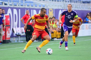 Orlando City SC, 29 Haziran 2016 'da Orlando Florida' daki Kamp Dünyası Stadyumu 'nda Fort Lauderdale Strikers' a ev sahipliği yaptı..