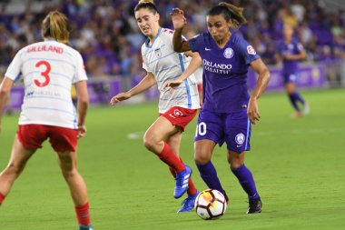 Orland Pride, 25 Ağustos 2018 'de Orlando Florida' daki Exploria Stadyumu 'nda Chicago Red Stars' a ev sahipliği yapıyor..  