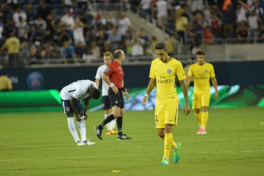 Paris Saint-Germain, Tottenham Hotspur 'a karşı 22 Temmuz 2017' de Orlando Florida 'daki Citrus Bowl' da.   