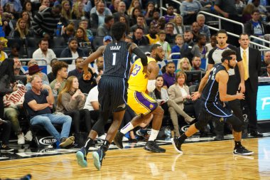 Orlando Magic 11 Aralık 2019 Çarşamba günü Orlando Forida 'daki Amway Center' da Los Angeles Lakers 'a ev sahipliği yaptı..  