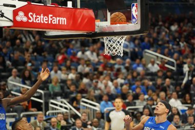 Orlando Magic, 13 Aralık 2019 Cuma günü Orlando, Florida 'daki Amway Center' da Houston Rockets 'a ev sahipliği yapıyor..