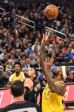 Orlando Magic, 28 Şubat 2019 Perşembe günü Orlando Florida 'daki Amway Center' da Golden State Warriors 'a ev sahipliği yaptı.. 