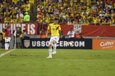 ABD Kolombiya 'ya karşı Raymond James Stadyumu' nda 11 Ekim 2018 'de.  