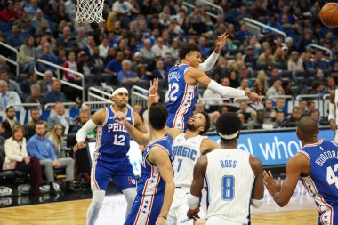 Orlando Magic, Philadelphia 76ers 'ı 13 Kasım 2019 Çarşamba günü Amway Center' da ağırlamaktadır. Fotoğraf: Marty Jean-Louis