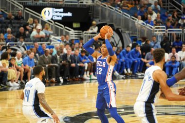 Orlando Magic 13 Ekim 2019 'da Florida, Orlando' daki Amway Center 'da Philadelphia 76ers' a ev sahipliği yaptı.. 
