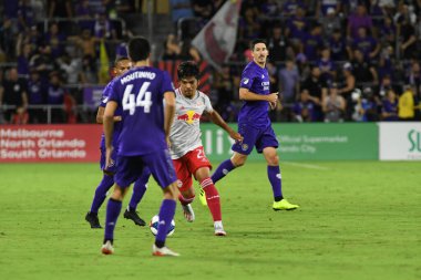 Orlando City 21 Temmuz 2019 tarihinde Florida, Orlando 'da Exploria Stadyumu' nda New York Red Bulls 'a ev sahipliği yaptı..