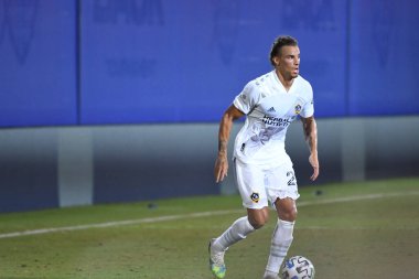 Los Angeles Galaksisi, 14 Temmuz 2020 'de Orlando Florida ABD' deki ESPN Vahşi Spor Dünyası 'nda düzenlenen MLS Sırt Turnuvası sırasında Portland Timbers ile karşı karşıya geldi.