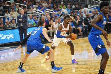 Orlando Magic 30 Ekim 2019 Çarşamba günü Orlando Forida 'daki Amway Center' da New York Knicks 'e ev sahipliği yaptı..