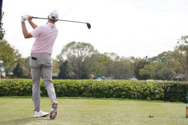 8 Mart 2020 'de Orlando Florida' daki Bay Hill Kulübü 'nde Arnold Palmer Davetiye Turu sırasında.  