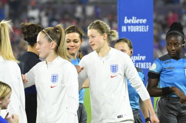 5 Mart 2020 'de Orlando Florida' daki Exploria Stadyumu 'nda düzenlenen 2020 SheBelieves Kupası' nda ABD - İngiltere Karşılaşması 