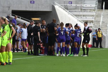Orlando Pride 21 Temmuz 2018 'de Orlando Florida' daki Exploria Stadyumu 'nda Seattle Reign FC' ye ev sahipliği yapmaktadır. Fotoğraf: Marty Jean-Louis