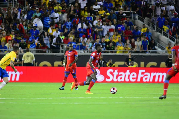 Brasil Enfrenta Haití Durante Copa América Centenario Orlando Florida Camping —  Fotos de Stock