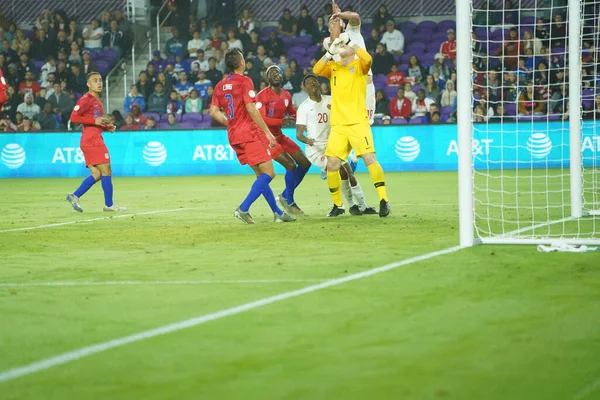 Amerikai Focicsapat Otthont Kanada Alatt Concacaf Nations League Match Exploria — Stock Fotó