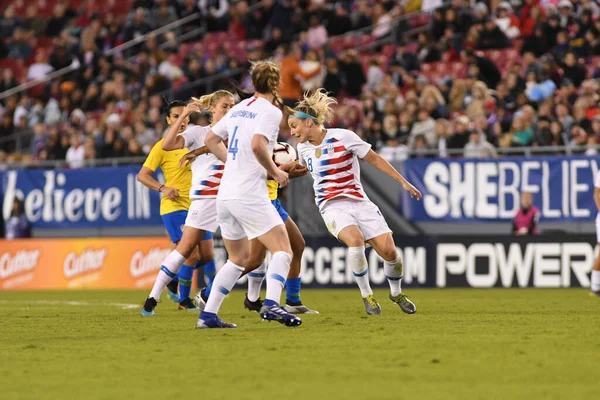 Финал Кубка Shebelieves Сша Против Бразилии Стадионе Raymond James Stadium — стоковое фото