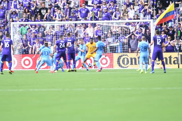 Orlando City Host New York City Orlando City Stadium Orlando - Stock-foto