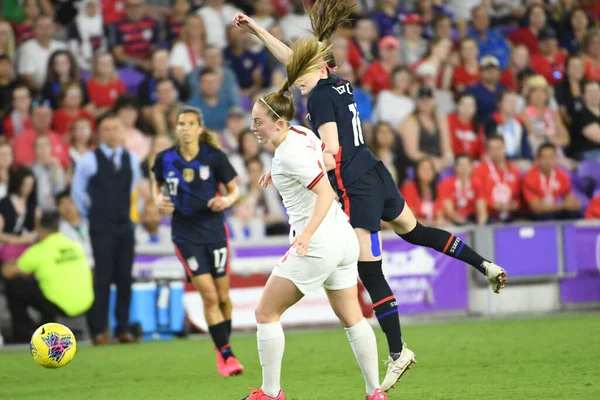 5 Mart 2020 'de Orlando Florida' daki Exploria Stadyumu 'nda düzenlenen 2020 SheBelieves Kupası' nda ABD - İngiltere Karşılaşması 