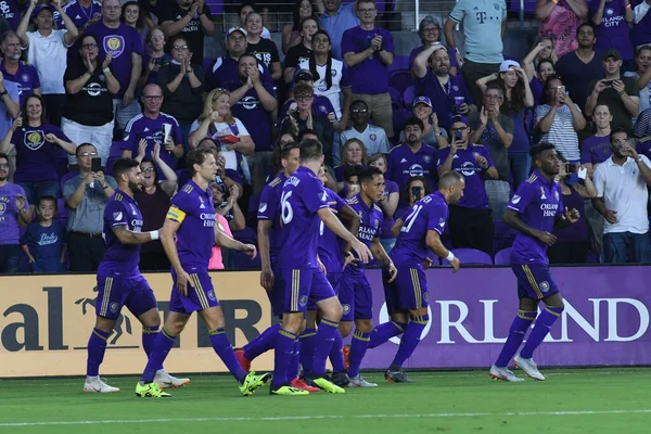 Orlando City Gospodarzem Philadelphia Union Exploria Stadium Orlando Florida Dniu — Zdjęcie stockowe